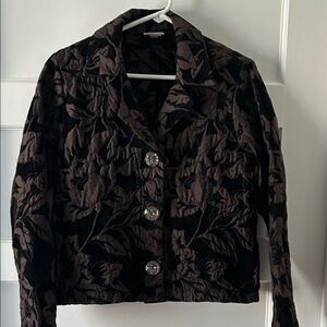 Habitat Black and Brown Floral Blazer